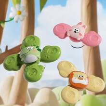 多种尺寸包装可供选择，吸盘旋转玩具，吸力强大，旋转持久，适合 18 个月以上婴儿的旋转玩具，婴儿和幼儿感官和早期教育玩具，是男孩和女孩的完美生日礼物 - 彩色 - 查看 9