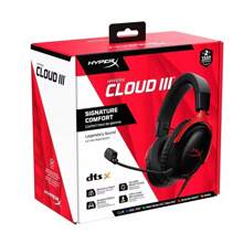 HyperX Cloud 3 III 有线游戏耳机，带 DTS 音效麦克风/支持 HyperX 软件 USB 游戏耳机，适用于 PC PS Switch - 紅色 - 查看 8