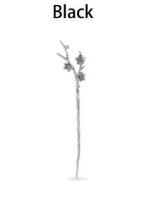 1 件剑发簪复古发夹中国女士发筷子别针复古装饰头发 DIY 配饰（银色、黑色、金色） - 彩色 - 查看 15