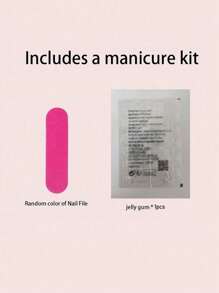 10pcs Handmade Press On Nails - Multicolor - View 4