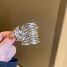 金属发爪夹，小爪夹适合高马尾辫，鲨鱼发夹适合浓密长发女士女孩优雅发饰 - 彩色 - 查看 7