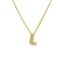 New Fashionable Multifunctional 26pcs English Letter Necklace, Women Copper Cubic Zirconia Letter Pendant