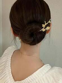 1 件剑发簪复古发夹中国女士发筷子别针复古装饰头发 DIY 配饰（银色、黑色、金色） - 彩色 - 查看 4