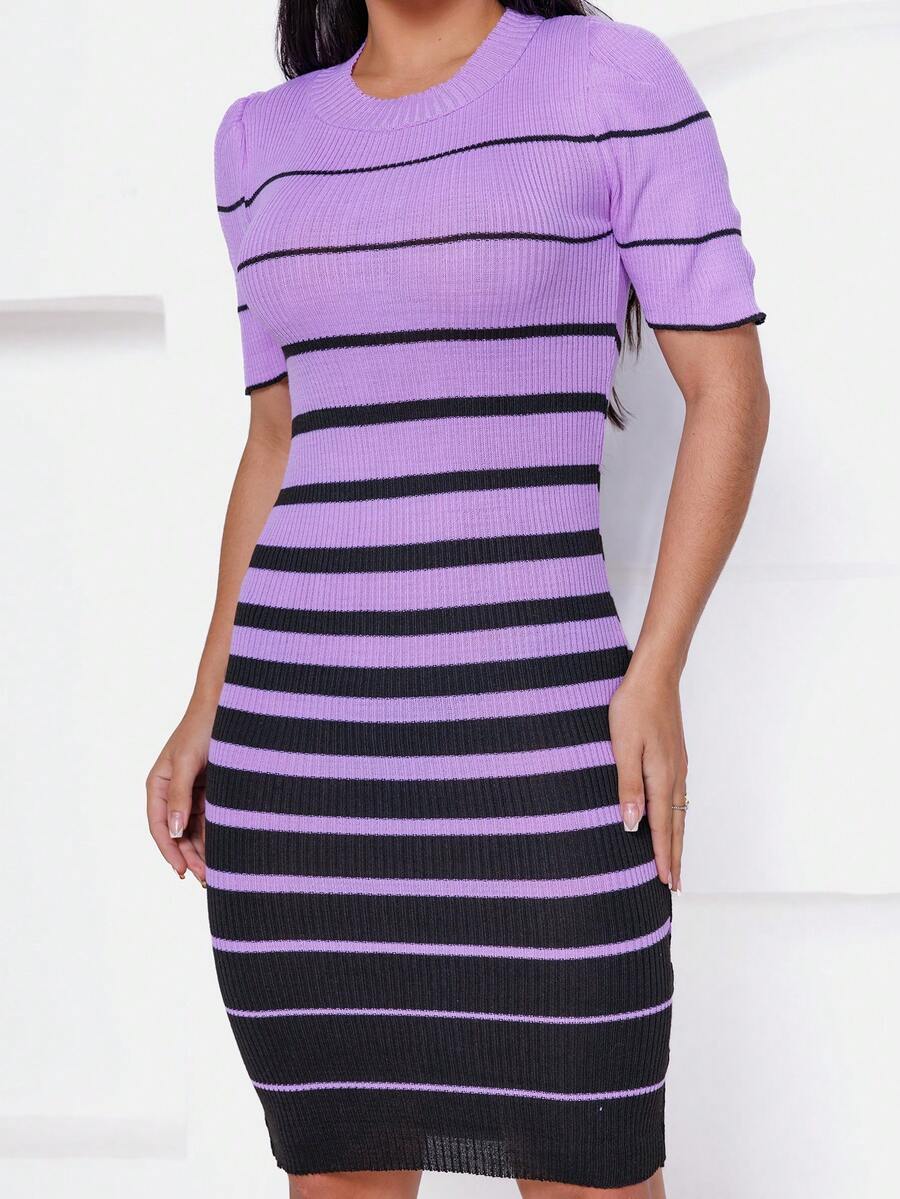 Women Midi Dresses - 紫色 - 查看 1