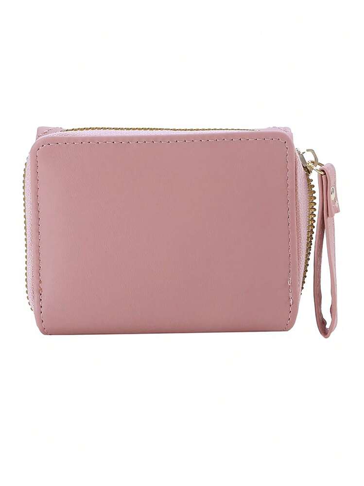 Portafoglio corto da donna Portamonete semplice con motivo gattino carino Porta carte multifunzionale con slot per carte multiple Borsa per soldi  1524