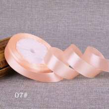 1pc Ribbon DIY Handmade Rose Hair Clip, 1cm/2cm Width 22m Length Satin Ribbon, Cake Candy Box Packaging Decoration Ribbon, Wedding Supplies - Multicolor - View 29