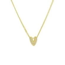 New Fashionable Multifunctional 26pcs English Letter Necklace, Women Copper Cubic Zirconia Letter Pendant