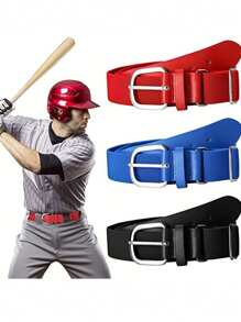 1pc Baseball Waist Belt, Student Elastic Waistband Belt, Outdoor Sports Baseball Belt, Beach Essentials, Swimming Games