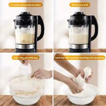 Reusable Cheese Cloth Cheesecloth Bags For Straining Nut Milk Bags Cold Brew Bags Tea Yogurt Coffee Filter Strainers Bag - White - View 9
