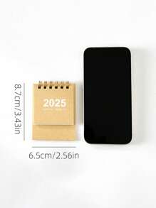 1pc 2025 Lịch để bàn mini trở lại trường - Nhiều màu - Xem 12