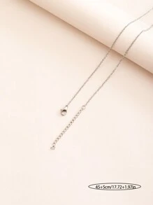 1 pieza Collar de acero inoxidable de moda para mujer con colgante minimalista premium de acero inoxidable con la Virgen María y una cruz, para uso diario