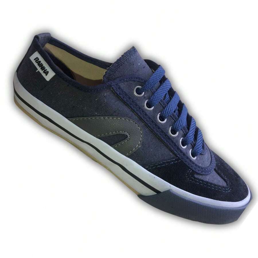 Rainha Vl 2500 Navy Blue Ultra Resistant Leather Sneakers - màu đen - Xem 1