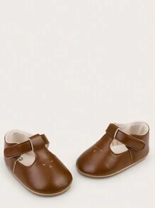 Toddler Anti-Slip Soft Bottom First Walking Shoes For Infant Girls, 0-1Y, Spring & Fall - Brown - View 4