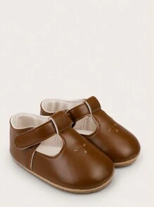 Toddler Anti-Slip Soft Bottom First Walking Shoes For Infant Girls, 0-1Y, Spring & Fall - Brown - View 2