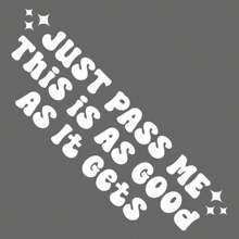 Just Pass Me 有趣的汽车贴花、可爱的汽车贴纸、可爱的汽车贴花、汽车贴花、汽车贴纸、可爱的保险杠贴纸、卡哇伊少女汽车 - 均碼 - 查看 10