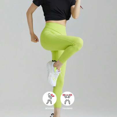 SLOLI High Waisted Peach Hip Yoga Pants For Women, Squat Proof Leggings For Running, Fitness & Pilates, Summer