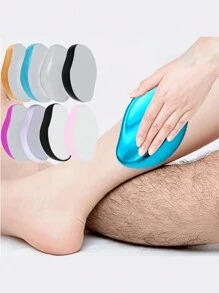Máy triệt lông & loại bỏ vết chai bằng pha lê ma thuật, dụng cụ triệt lông tẩy tế bào chết nano không đau, dành cho cả nam và nữ, máy triệt lông, mềm mịn mượt mà, máy triệt lông vật lý bằng pha lê hoàn toàn mới, loại bỏ lông tay và chân, có thể tái sử dụng và giặt được, di động, thích hợp cho du lịch ngoài trời vào mùa hè, máy triệt lông, máy tỉa lông, máy tỉa lông, đồ dùng thợ cắt tóc, cắt tóc, túi, hộp đựng, đồ lưu trữ, phụ kiện tóc - 1 cái - Xem 2