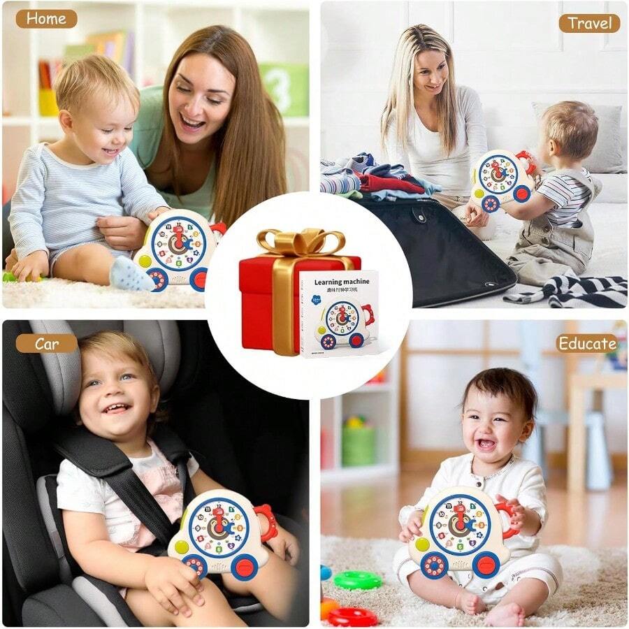 COUOMOXA Learning Clock For Toddlers Interactive Educational Toy With