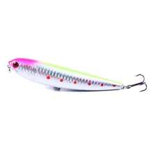 HENGJIA 1PC 11.5CM-21G Pencil Walk The Dog Hard Bait Popper Fishing Lure Bass Fresh Salt Water 6# Treble Hooks - Multicolor - View 15