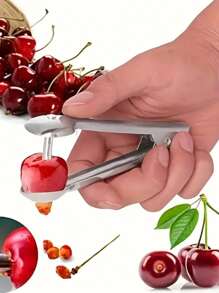 1 Piece Cherry Core Corer, Red Date Corer, Cherry Corer, Olive Corer, Reusable Hand Press Core, Fruit Core, Multifunctional Core, RV Outdoor Camping Tool - Multicolor - View 1