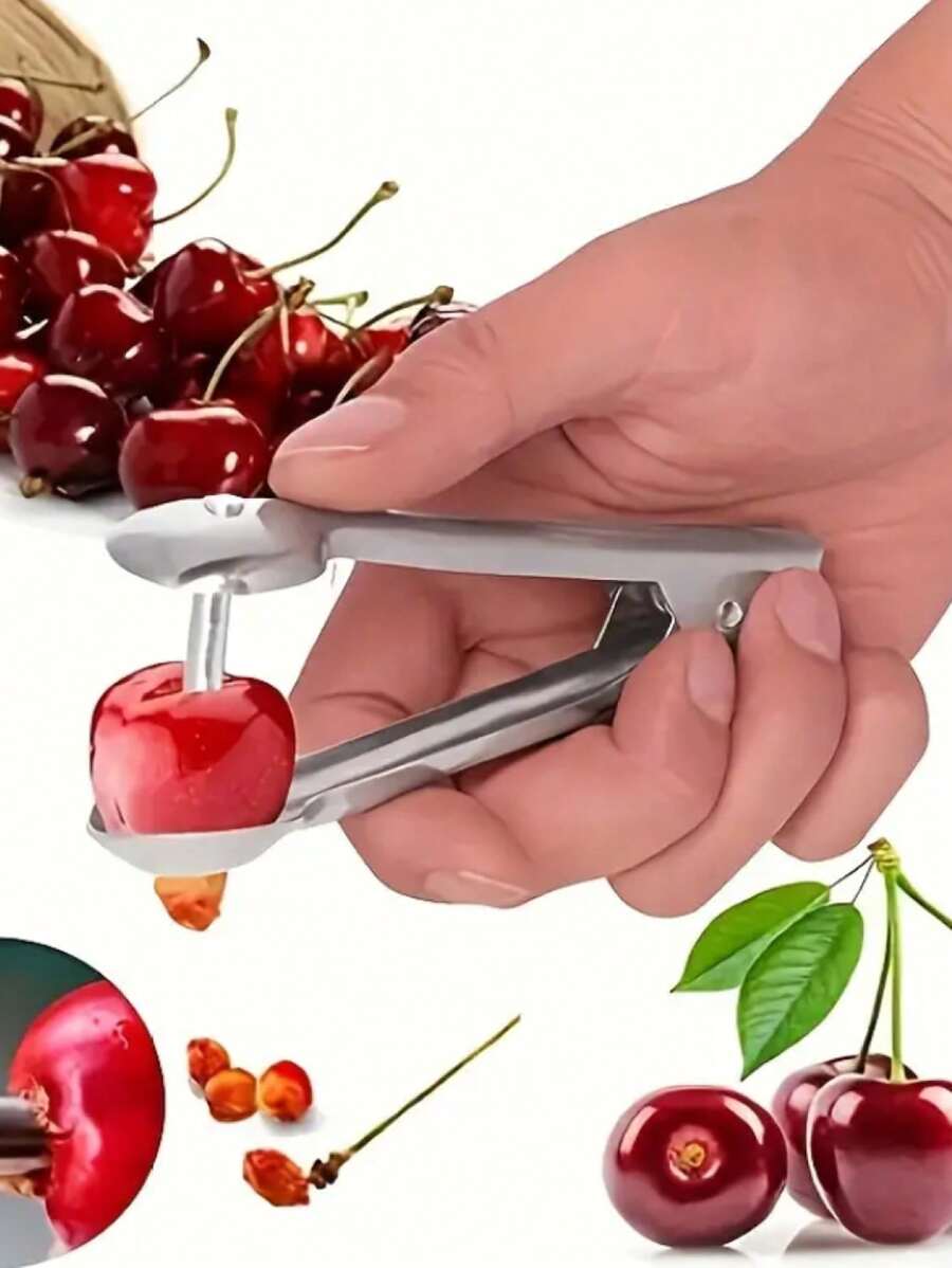 1 Piece Cherry Core Corer, Red Date Corer, Cherry Corer, Olive Corer, Reusable Hand Press Core, Fruit Core, Multifunctional Core, RV Outdoor Camping Tool - Multicolor - View 1