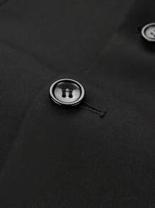 Men's Suit 3 Piece Wedding Suits 2 Buttons Slim Fit Tuxedo Set For Men Prom Casual Business Wedding Man Jacket Blazer Vest Pant XS-3XL - màu đen - Xem 4