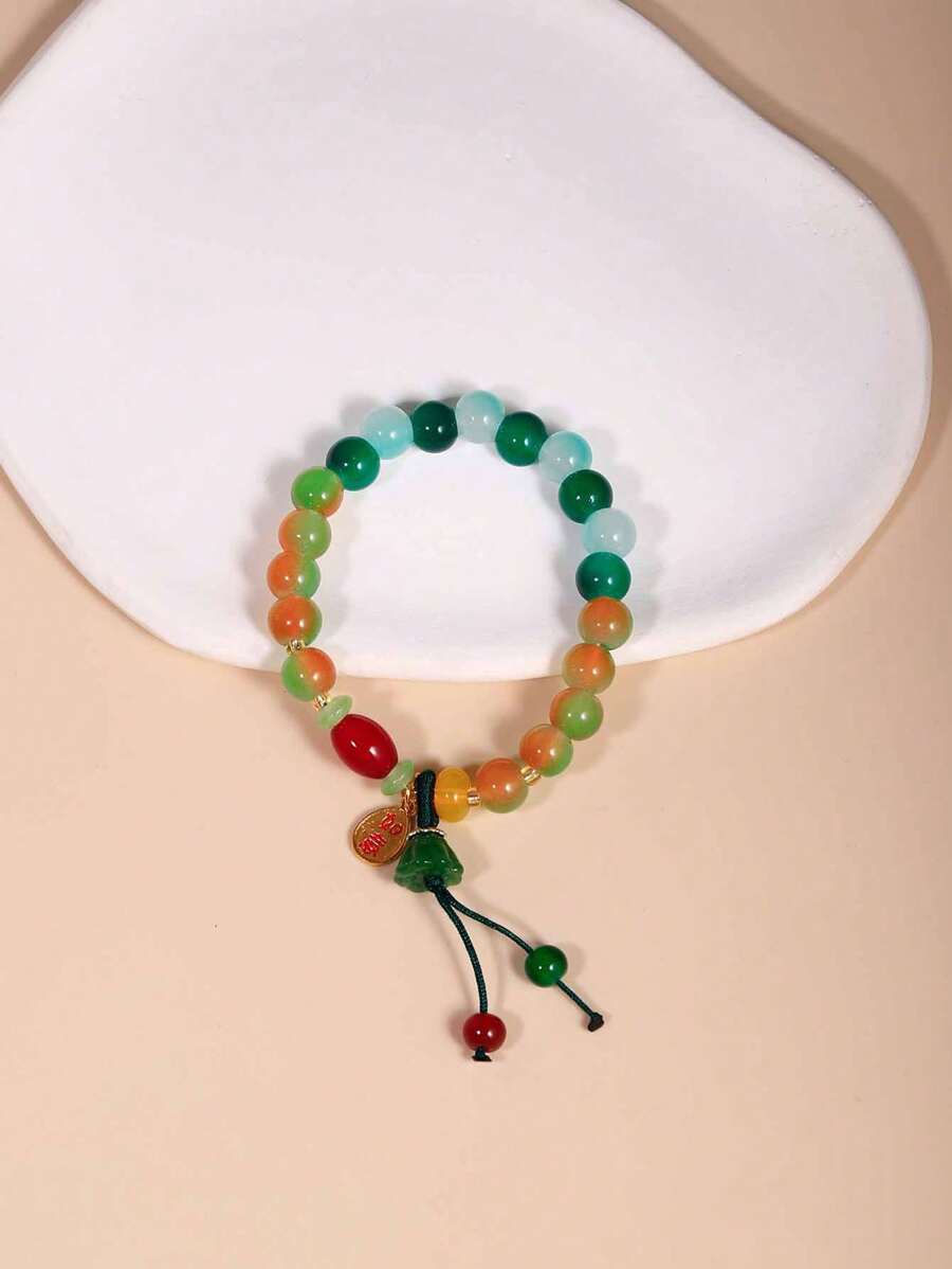 1入款寶石珠子手鍊-公主逃亡風格,時尚別緻簡約設計,甜美女孩的最愛,適用於閨蜜 - 一條手鍊 - 查看 1