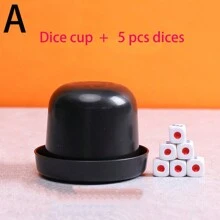 5pcs Dices And Dice Cup Set With Bottom Tray For Shaking, Screen Cup For Bars, Handheld Colorful Cup For Combinations, Plastic Swing Cup,Adult Party Games Suitable For Halloween/Christmas/Thanksgiving - Multicolor - View 13