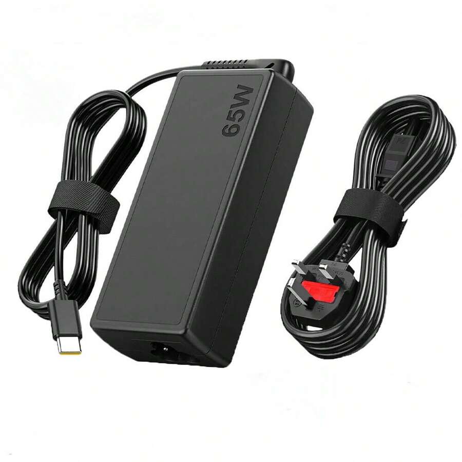 65W Laptop Power Adapter Charger - Black - View 1
