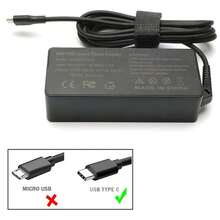 65W Laptop Power Adapter Charger - Black - View 6