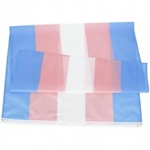 3x5 英尺高品质 LGBT 跨性别骄傲旗帜 - 耐用面料。适合室内/室外装饰，骄傲庭院展示横幅。 - 3色旗幟 - 查看 4
