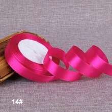 1pc Ribbon DIY Handmade Rose Hair Clip, 1cm/2cm Width 22m Length Satin Ribbon, Cake Candy Box Packaging Decoration Ribbon, Wedding Supplies - Multicolor - View 23
