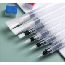 Brushes With Water Tank Watercolor Painting Brushes 6pcs - 6pcs - View 3