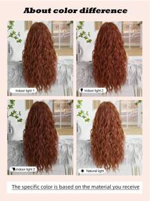 High-Quality 28-Inch Fluffy Orange Mid-Roll Wig, Specially Designed For Women. Heat-Resistant Synthetic Woven Wig, Suitable For Women To Wear During Festivals, Cosplay, Friends' Gatherings And Daily Wear. A Must-Have Gift For Girls On Festivals