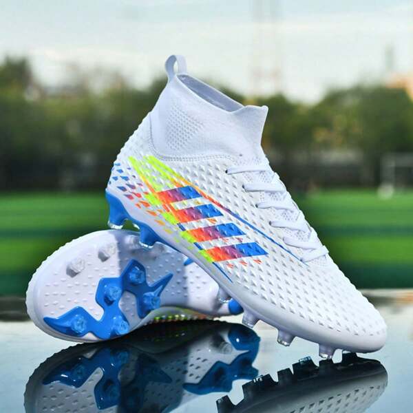 أحذية كرة القدم/كرة القدم للبالغين لحقل العشب الجديد للخريف/الشتاء، عالية الأعلى، رياضية محترفة، ذكور/إناث، طلاب، AG أوتاد طويلة، أحذية TF