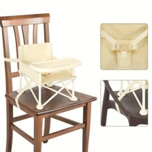 Ubravoo Foldable Portable Compact Baby High Chair With Back Mesh Pocket, Stylish And Easy Travel For Camping Picnics, 1.8KG/3.97lb - 米色 - 查看 6