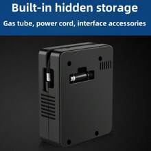 Mini Portable Air Compressor Pump For Bicycle/Car/Motorcycle Tire Inflator, Emergency Use - Black - View 8