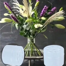 2024 螺旋 DIY 插花花茎支架环、花瓶螺旋花茎支架、螺旋花茎支架、螺旋花束扭转插花支架（大或小） - 無色 - 查看 12