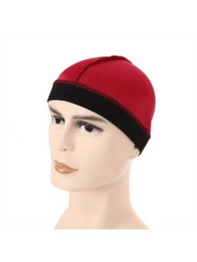 1pc Thickened Silk Breathable Dome Cap For Wig, Cap Size 53CM (Small Size), Wide Elastic Mesh Cap With Wave Edge - Multicolor - View 5