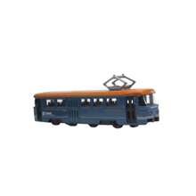 Miniature Subway Metal Friction Opens Doors Trolley Metal Collection - Màu xanh lam - Xem 2