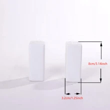 2个/套陶瓷调味瓶，盐和胡椒粉收纳罐，字母孔设计，酒店和家庭厨房优雅香料罐，可重复使用，易于清洁 - 白色 - 查看 8