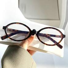 1 副复古防蓝光眼镜，时尚椭圆形 Y2k 眼镜波西米亚风太阳镜沙滩配饰女士沙滩配饰眼镜太阳镜时尚基本款秋冬女士服装商务休闲礼品 - 白色 - 查看 3