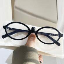 1 副复古防蓝光眼镜，时尚椭圆形 Y2k 眼镜波西米亚风太阳镜沙滩配饰女士沙滩配饰眼镜太阳镜时尚基本款秋冬女士服装商务休闲礼品 - 白色 - 查看 2