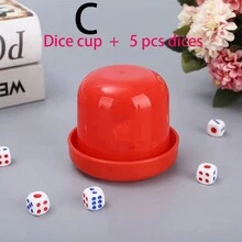 5pcs Dices And Dice Cup Set With Bottom Tray For Shaking, Screen Cup For Bars, Handheld Colorful Cup For Combinations, Plastic Swing Cup,Adult Party Games Suitable For Halloween/Christmas/Thanksgiving - Multicolor - View 11