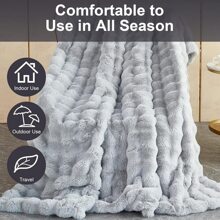 Bed Blankets & Towel Blankets - Light Grey - View 8