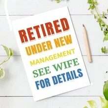 1PC,Funny Retirement Cards For Him, Happy Retirement Card For Man,Colleague Retiring Card, Under New Management Card - one-size - View 4