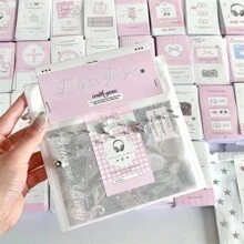 30/60 pezzi di adesivi decorativi a forma di stella in stile coreano minimalista, per materiale da imballaggio, adesivi decorativi carini per confezioni regalo