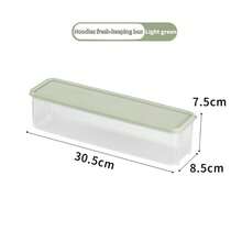 Caja de almacenamiento de fideos, caja grande de conservación de fideos largos, caja rectangular de gran capacidad para pasta sellada - Multicolor - Ver 7