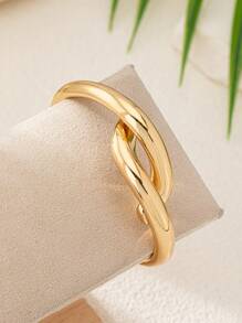 1pc Women's Personalized Open Design Cuff Bangle Bracelet - Multicolor - View 4