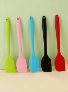 1PC/2PCS/3PCS Silicone Scraper Baking Cream Spatula High-Temperature Resistant Cake Scraper Integrated Butter Scraper
